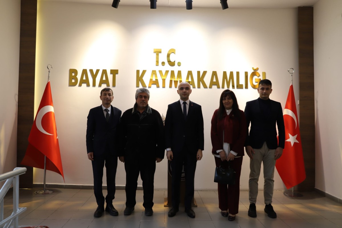 İl Kültür ve Turizm Müdürlüğü heyeti Bayat Kaymakan Aykaç'ı ziyaret etti